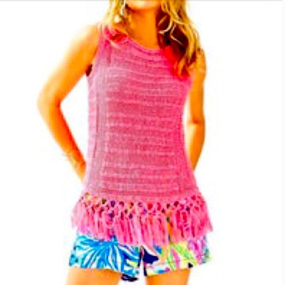 Lilly Pulitzer Luca Fringe Sweater